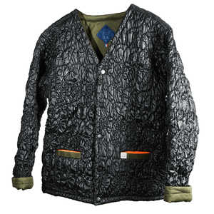 GILET GAUFRE NOIR