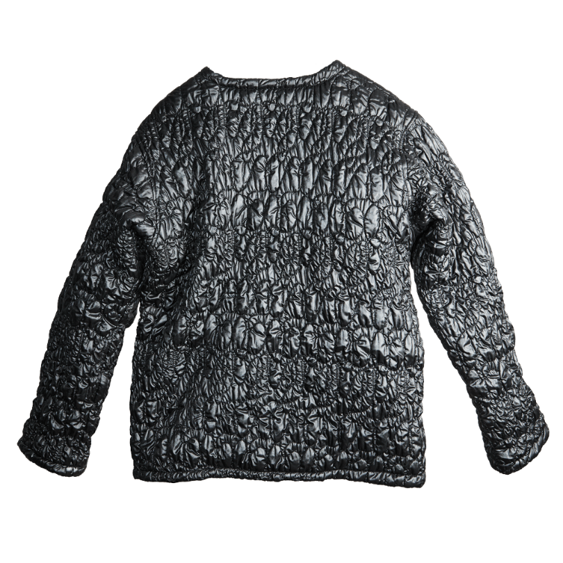 GILET GAUFRE NOIR