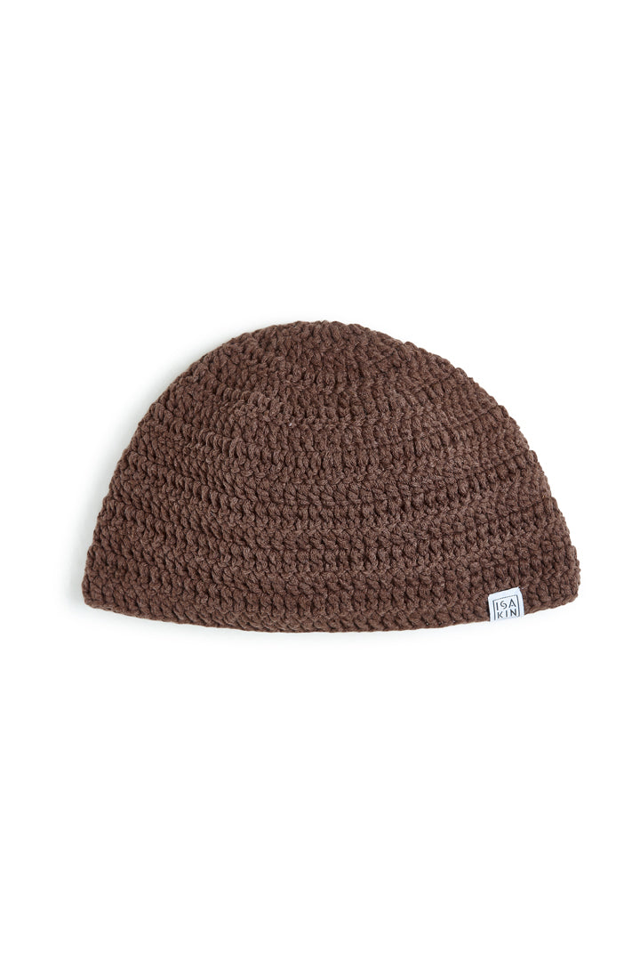 BONNET MARRON CROCHET