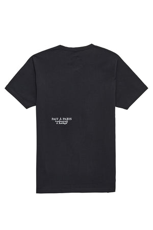 Fait à Paris, contrefait à Barbès teeshirt broderies aléatoires