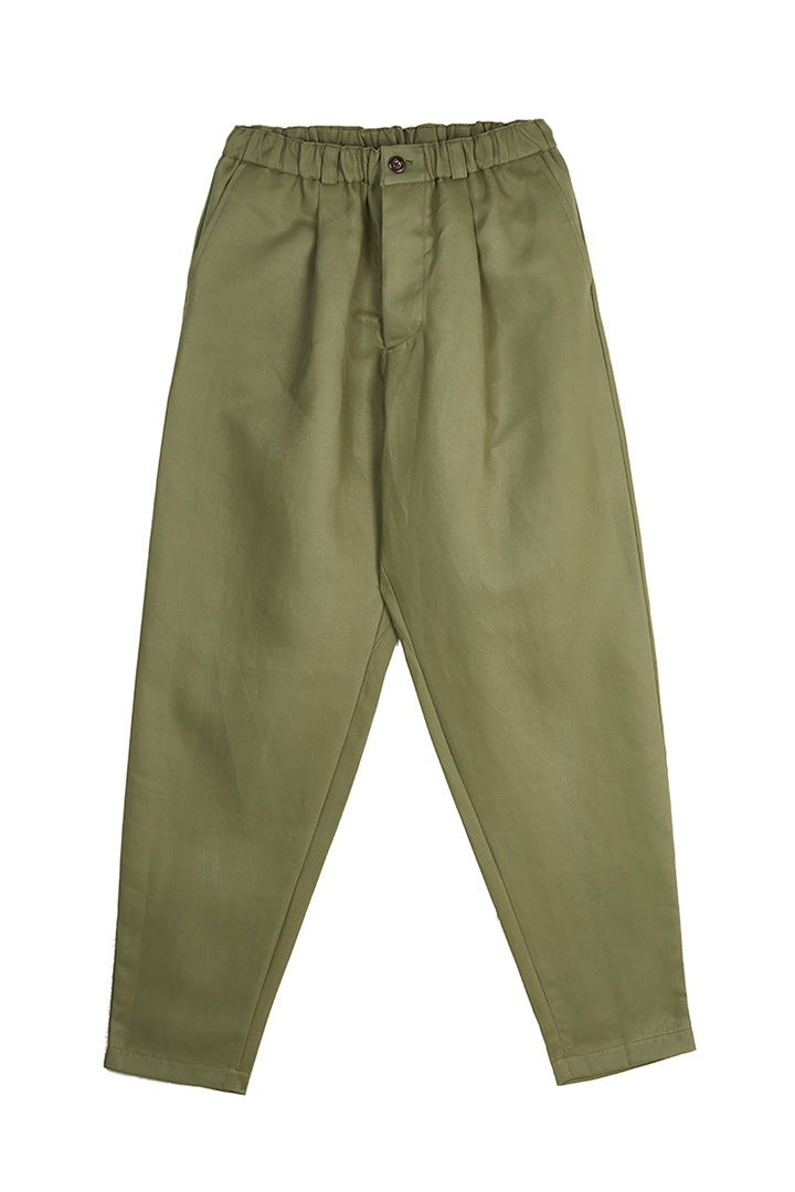 pantalon large baover kaki en coton pour homme
