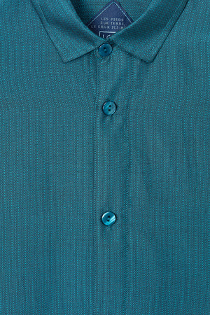 chemisette turquoise pour homme