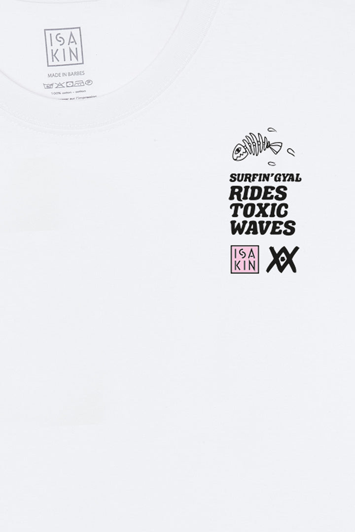 SURFIN'GYAL TEESHIRT BLANC